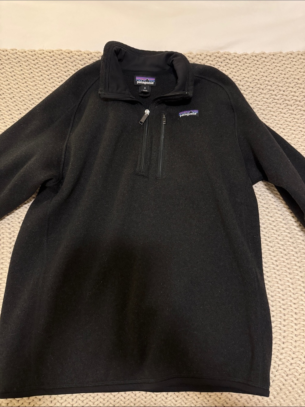 Patagonia Black Half-Zip Fleece Pullover